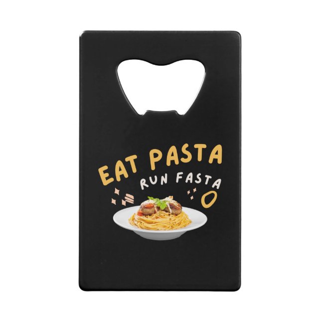 Eat Pasta Run Fasta-Spaghetti-Food-Funny (Front)