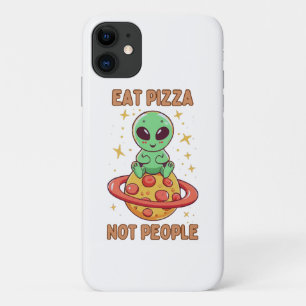 Eat pizza not people iPhone 11 case