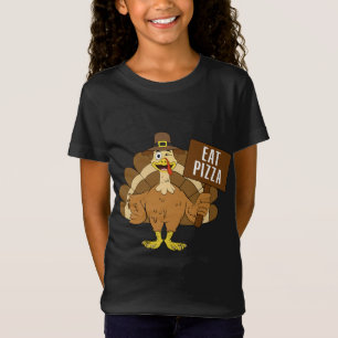 Eat Pizza Not Turkey Funny Thanksgiving Christmas T-Shirt