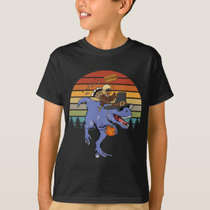 Eat Pizza Turkey Dino Dinosaur Vegetarian Thanksgi T-Shirt
