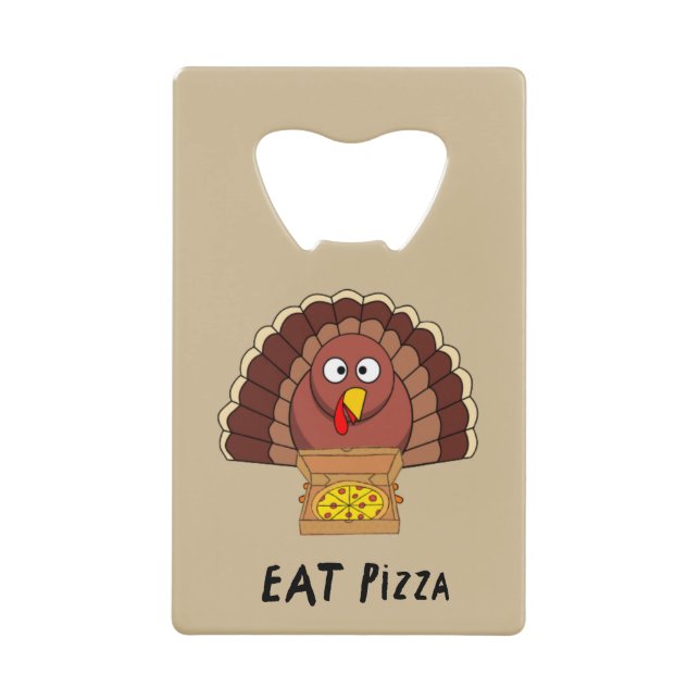 Eat Pizza With Thanksgiving Turkey  (Front)
