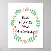 eat plants love animals vegan