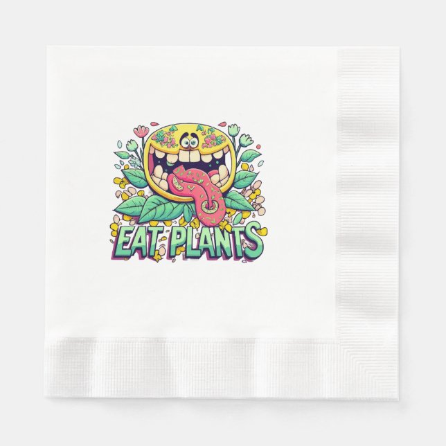 Eat Plants Napkin (Front)