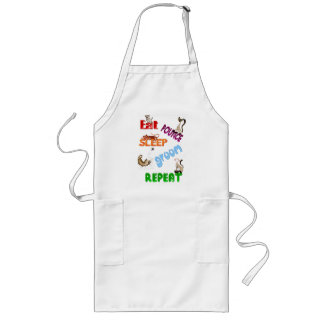 Eat, Pounce, Sleep, Groom, Repeat.. Apron