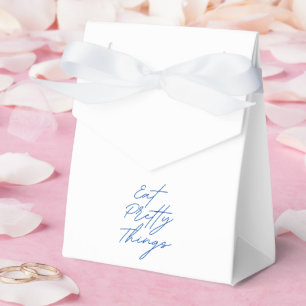 Eat Pretty Things Blue And White Wedding Bridal Favour Box