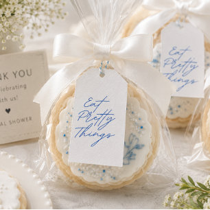 Eat Pretty Things Blue And White Wedding Bridal Gift Tags