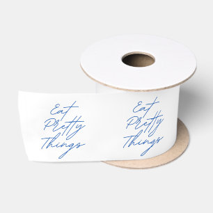 Eat Pretty Things   Blue And White Wedding Bridal  Satin Ribbon