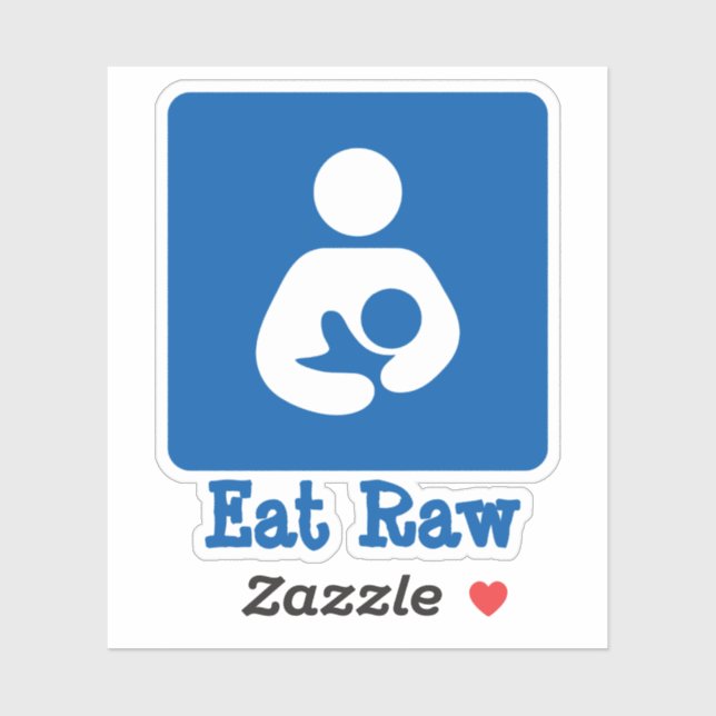 Eat Raw Breastfeeding / Nursing Icon (Sheet)