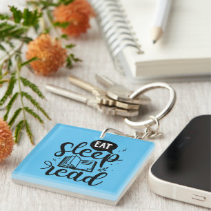Eat Read Sleep Book Lover Key Ring
