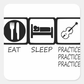 EAT SLEEP37 SQUARE STICKER