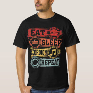 Eat Sleep Accordion Repeat T-Shirt