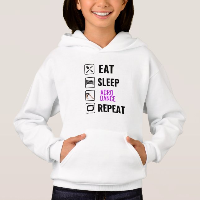 Eat Sleep Acro Dance Repeat  (Front)