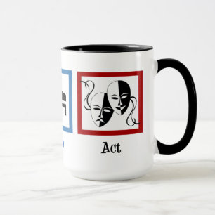 Eat Sleep Act Funny Actor Mug