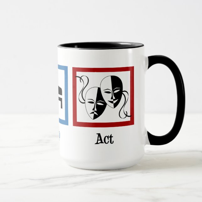 Eat Sleep Act Funny Actor Mug (Right)
