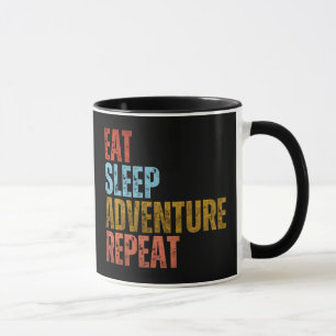 EAT SLEEP ADVENTURE REPEAT MUG