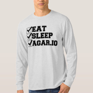 Eat, Sleep, Agar.io Sleeve Shirt Mens
