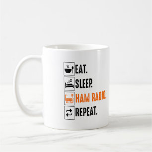 Eat Sleep Amateur Ham Radio Coffee Mug