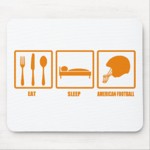 Eat Sleep American Football Mouse Mat