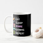 Eat Sleep Anime Gaming Repeat Kawaii Otaku Anime 