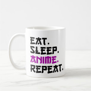 Eat Sleep Anime Repeat      Coffee Mug