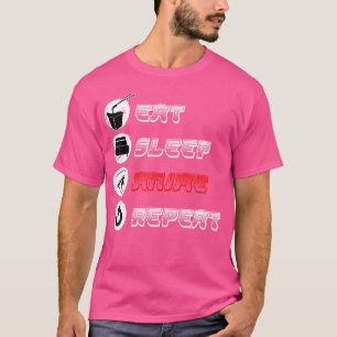 Eat Sleep Anime Repeat For An Otaku Cosplay Manga T-Shirt