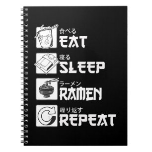 Eat Sleep Anime Repeat Gift Idea Cosplayer Notebook