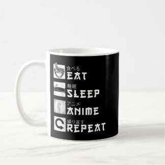 Eat Sleep Anime Repeat Japanese Manga Lover Cospla Coffee Mug