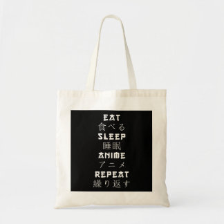 Eat Sleep Anime Repeat Japanese Manga Lover Tote Bag