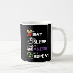 Eat Sleep Anime Repeat Kawaii Otaku Manga Japan Fa Coffee Mug