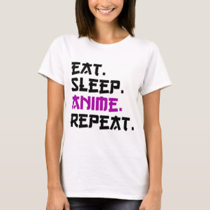 Eat Sleep Anime Repeat T-Shirt