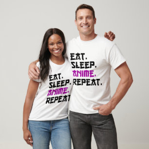 Eat Sleep Anime Repeat T-Shirt