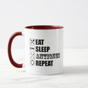 Eat. Sleep. Antiques. Repeat Mug
