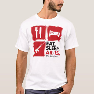 Eat Sleep AR-15 - Red T-Shirt
