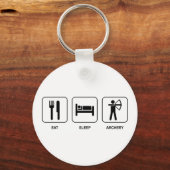 Eat Sleep Archery Key Ring (Front)