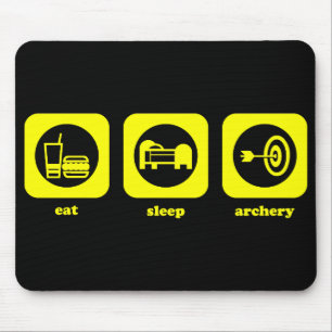 Eat. Sleep. Archery. Mousepad