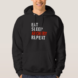Eat Sleep Archery Repeat Hunting Bow Arrows Hoodie