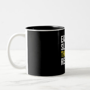 Eat Sleep Atre Repeat Actor Gift Two-Tone Coffee Mug