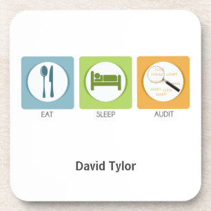 Eat Sleep Audit! Coaster