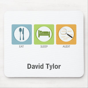 Eat Sleep Audit! Mouse Mat