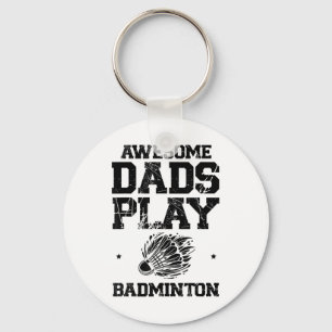 Eat Sleep Badminton Repeat Shuttle Racket Key Ring