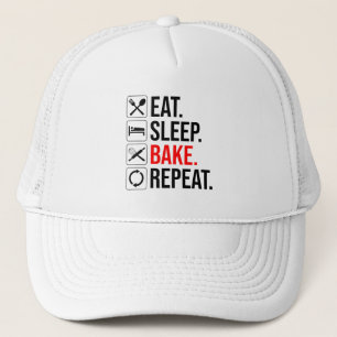 Eat. Sleep. Bake. Repeat Trucker Hat