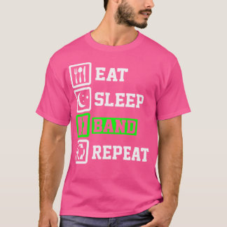Eat Sleep Band Repeat Shirt Drums Marching Band Gi