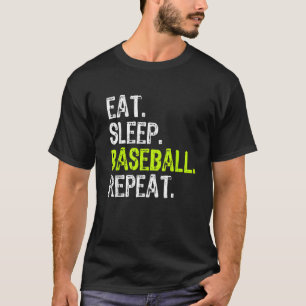 Eat Sleep Baseball Cool Player Fan Coach Cool T-Shirt