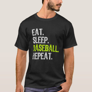 Eat Sleep Baseball Cool Player Fan Coach  Cool T-Shirt