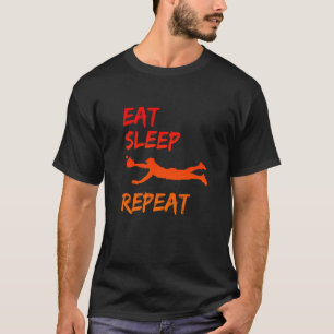 Eat Sleep Baseball Repeat Baseball Player Basebal T-Shirt