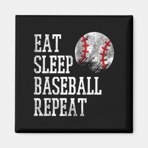 Eat Sleep Baseball Repeat Coach Team Player Men W Magnet