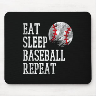 Eat Sleep Baseball Repeat Coach Team Player Men W Mouse Mat