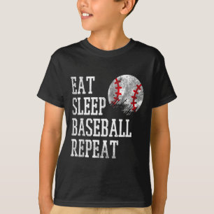 Eat Sleep Baseball Repeat Coach Team Player Men W T-Shirt