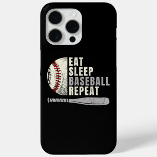 Eat Sleep Baseball Repeat Funny Baseball Player  iPhone 15 Pro Max Case