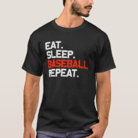 Eat Sleep Baseball Repeat Funny Baseball Player